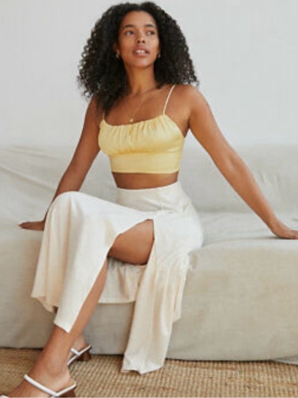 Wilfred Sonnet Camisole in a Lemon Yellow Colour